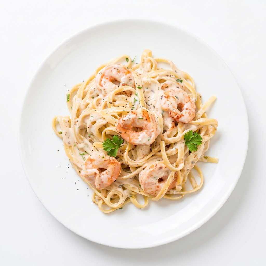 Fettuccine De Camarones