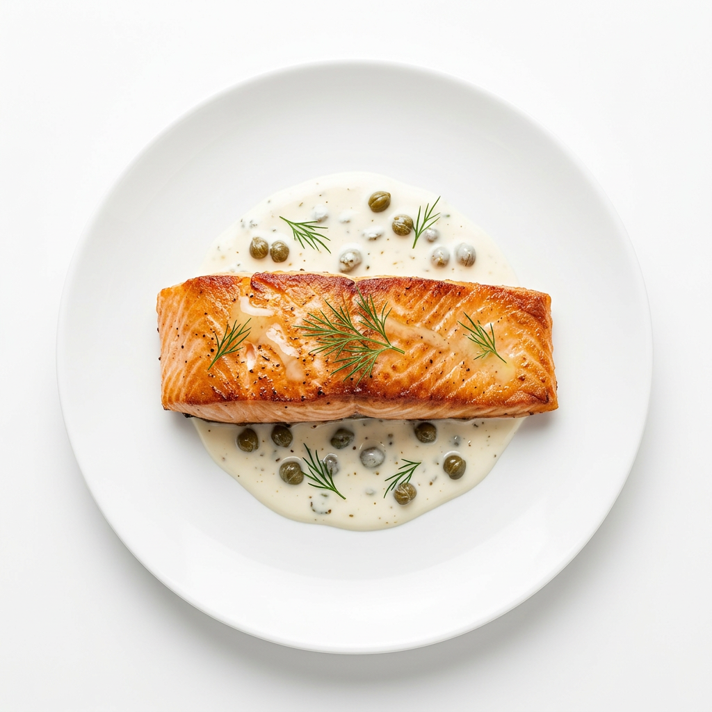 Salmon En Salsa De Alcaparras
